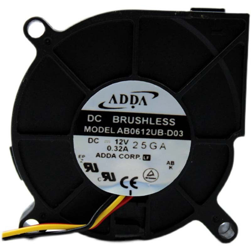 ADDA AB0612UB-D03 12V 0.32A 3.6W 3wires Cooling Fan ADDA AB0612UB-D03 12V 0.32A 3.6W 3wires Cooling Fan
